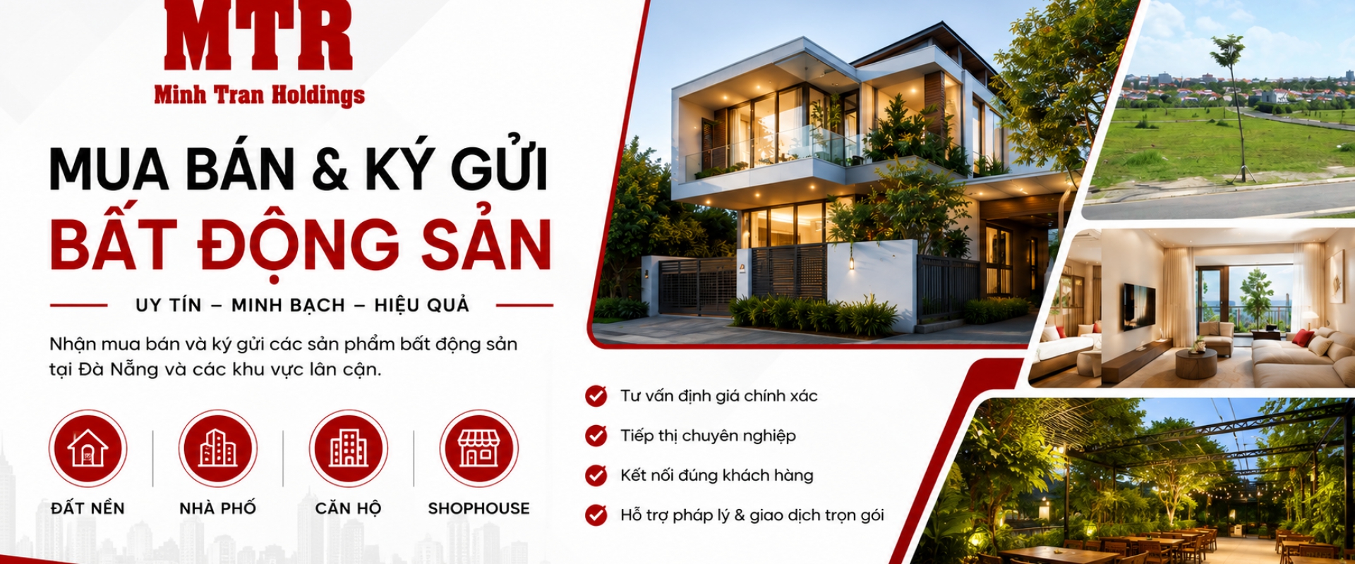 Nhận mua bán & ký gửi bất động sản Đà Nẵng